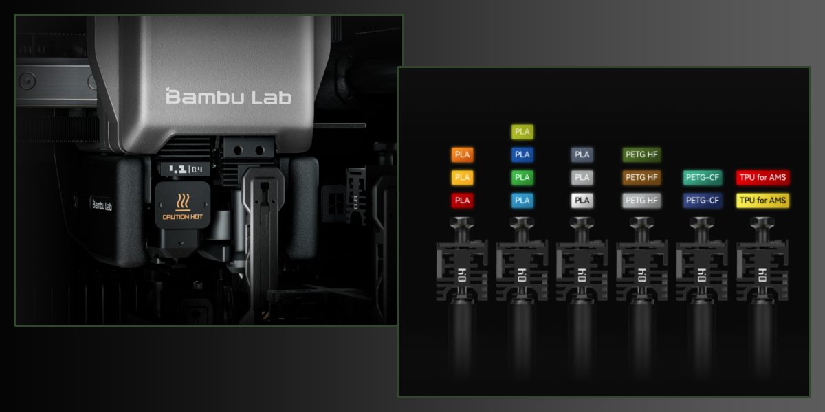 Sistema de cambio de hotends Vortek bien pensado