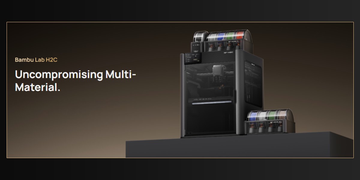 Impresora 3D Bambu Lab H2C Laser 40W: 2 funciones en un solo dispositivo