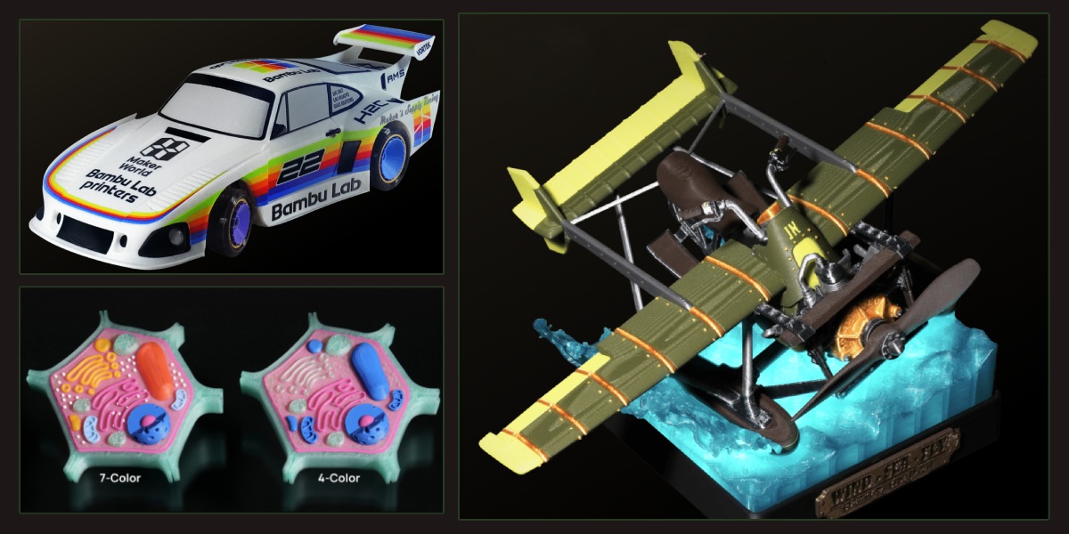 Impresión 3D: 4 colores, 7 colores