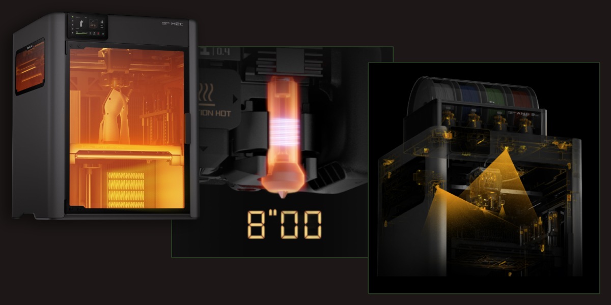 Calentamiento activo de la cámara, alta precisión del modelo H2C