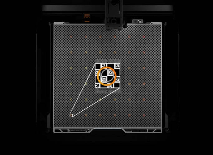 Impresora 3D Bambu Lab H2S Combo, equipada con tecnología Vision Encoder, que garantiza una precisión de movimiento de menos de 50 micras, asegurando una calidad de impresión estable e impecable.