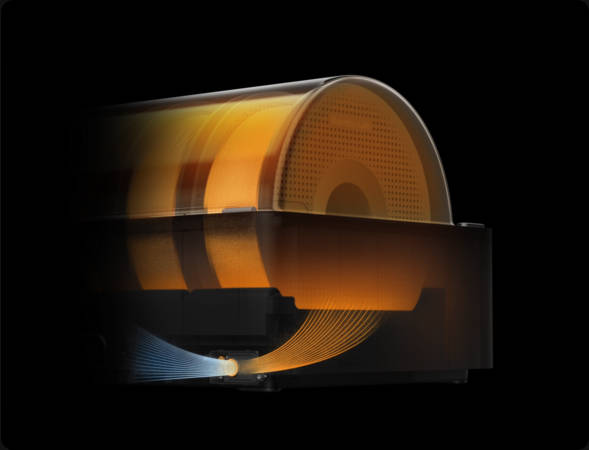 Secado inteligente del filamento Esquema del sistema inteligente de secado de filamentos con aberturas de ventilación activas