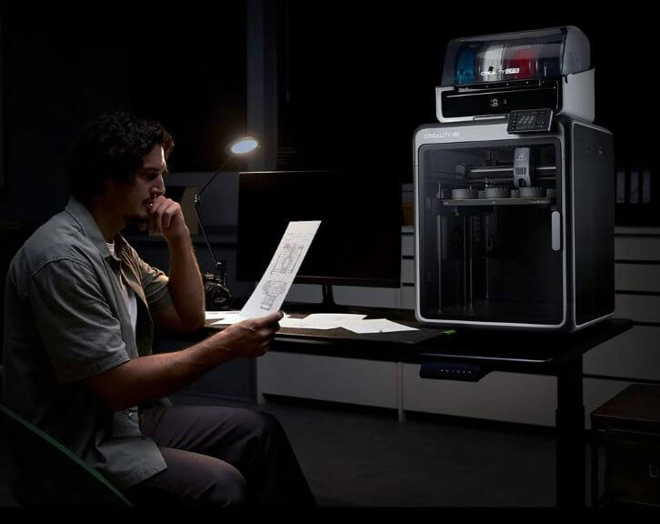 Ilustración de un funcionamiento silencioso comparable al de un portátil.