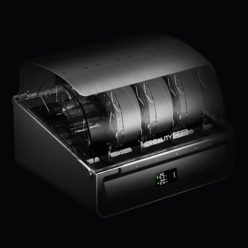 Ilustración de la función de relevo automático de bobinas de filamento.