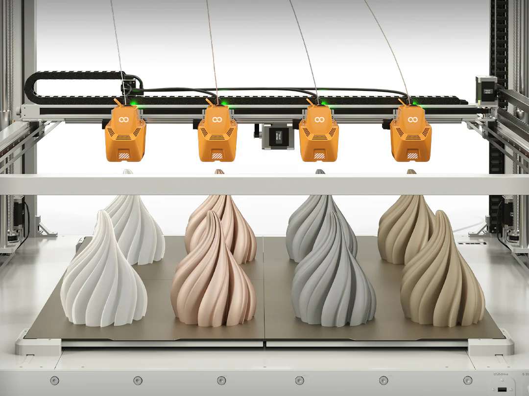 Sistema de impresión con múltiples boquillas para producción