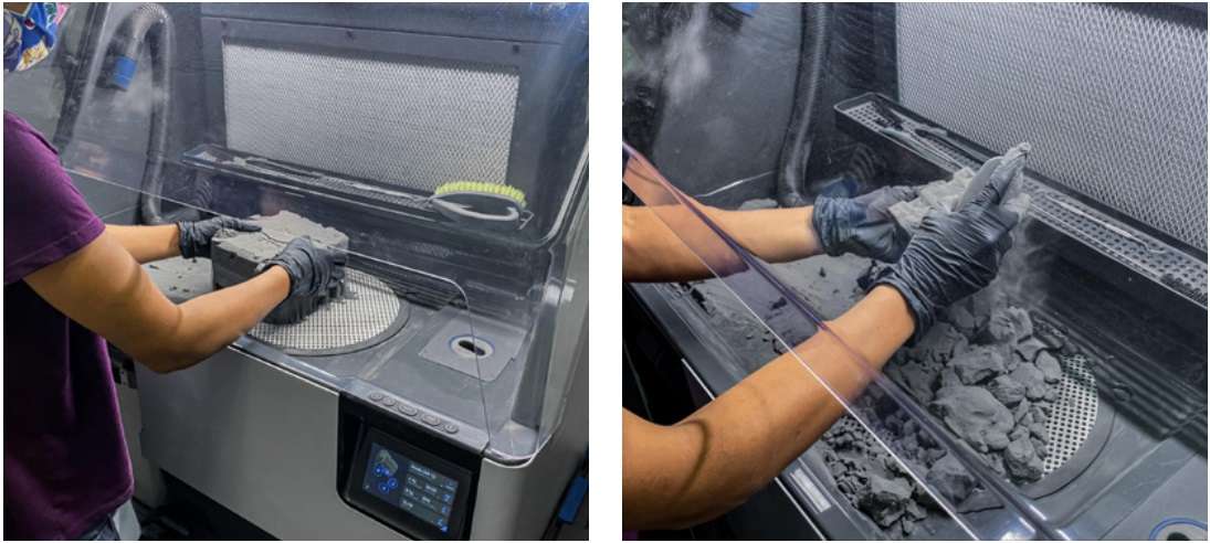 Uso de la malla Formlabs 150 Sieve en la Fuse Sift