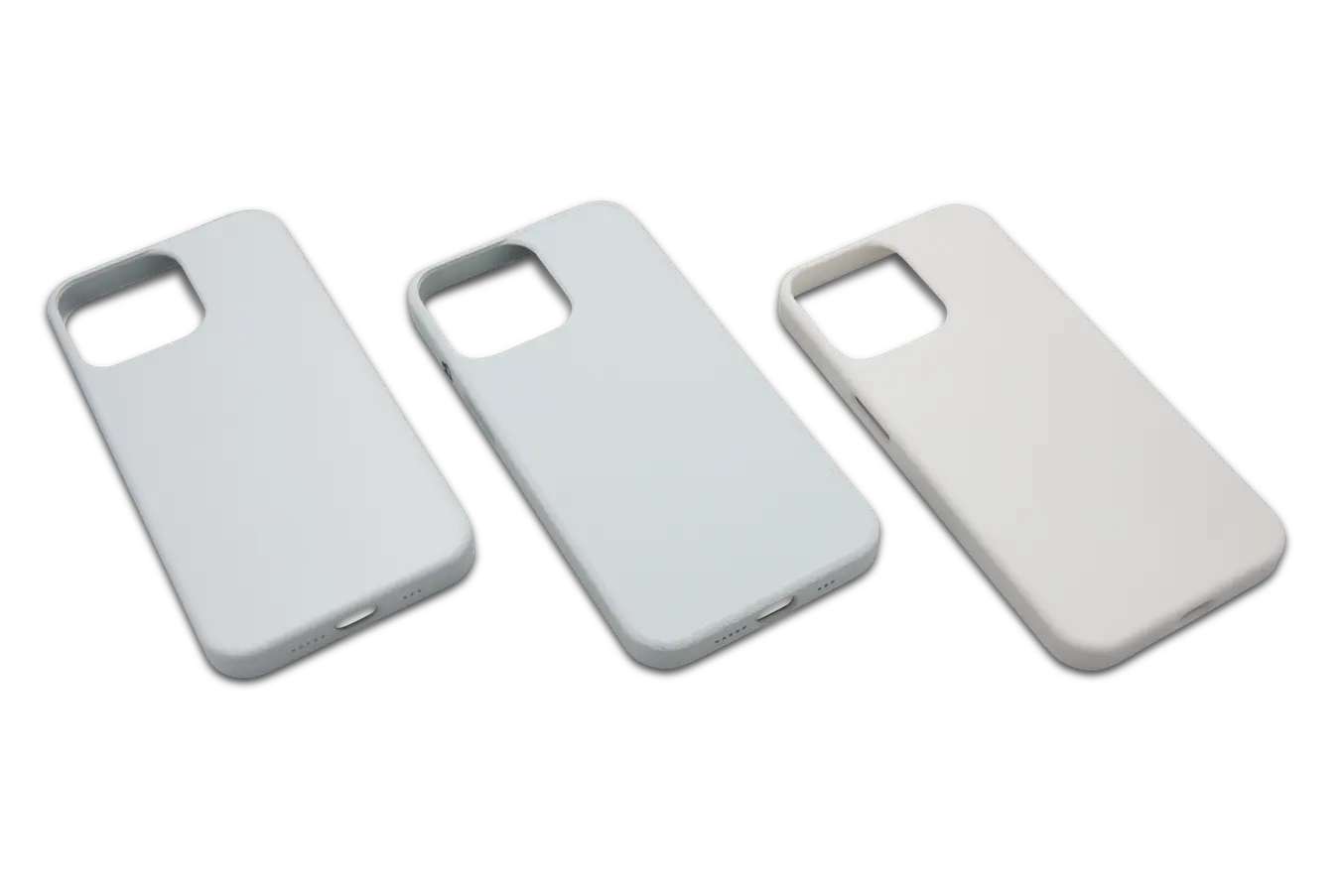 Comparación de piezas blancas MJF y SLS producidas con Formlabs Nylon 12 White Powder