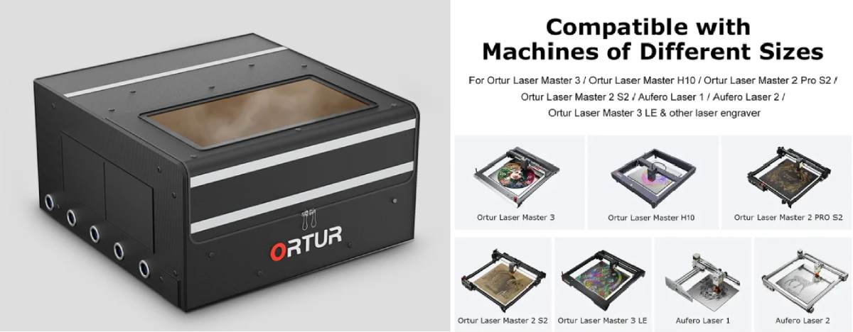 Carcasa universal Ortur 2.0 para varias grabadoras láser