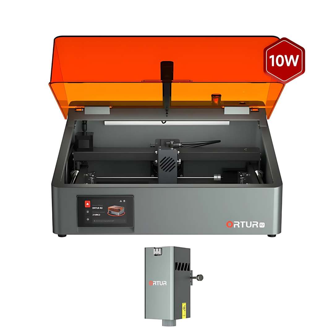 Ortur Aufero 10W laser engraver with 10W CO2 laser module and integrated cooling system