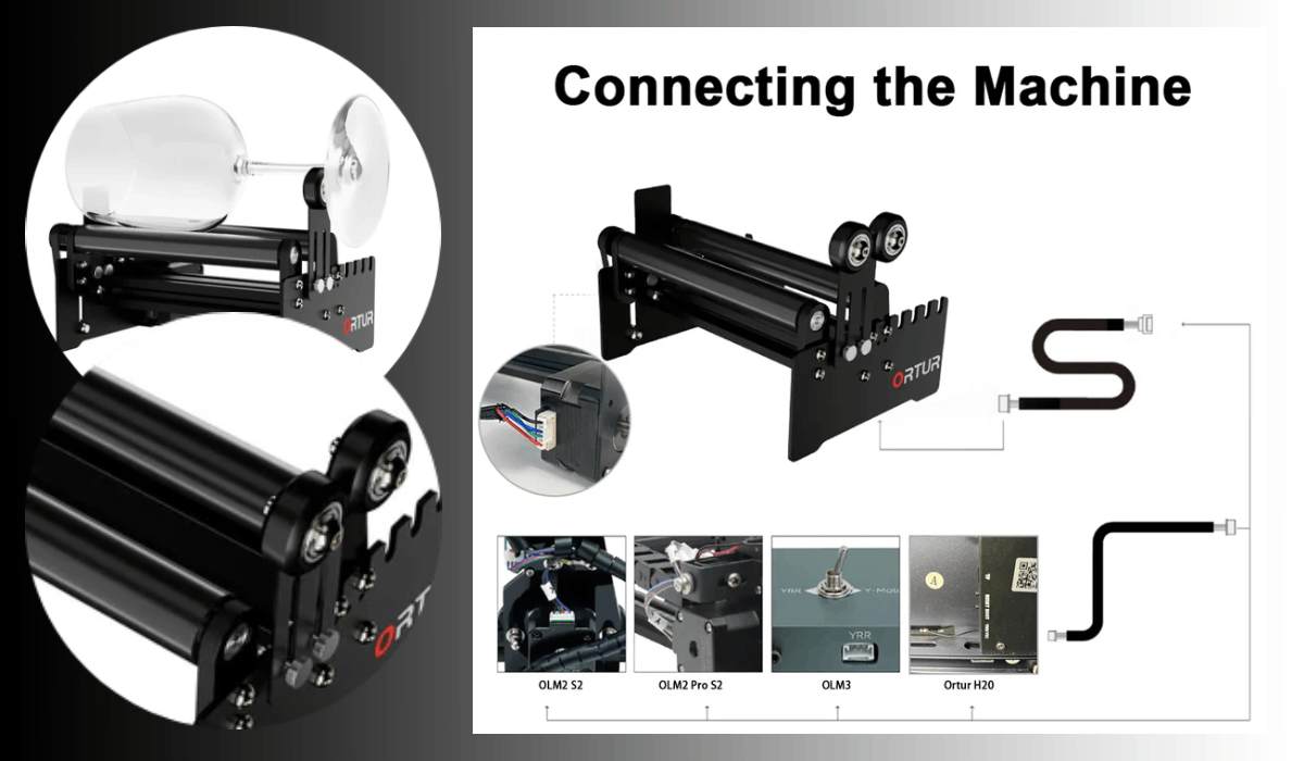 Conexión de Ortur YRR 2.0 a grabadoras