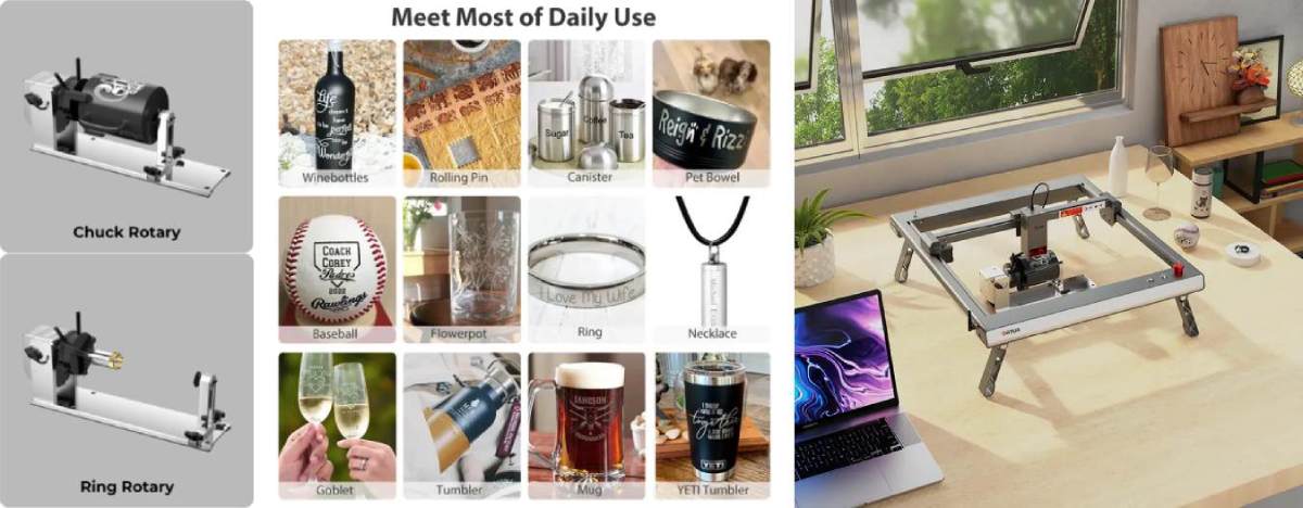 Accesorio para grabadoras láser Ortur YRC 1.0: productos terminados