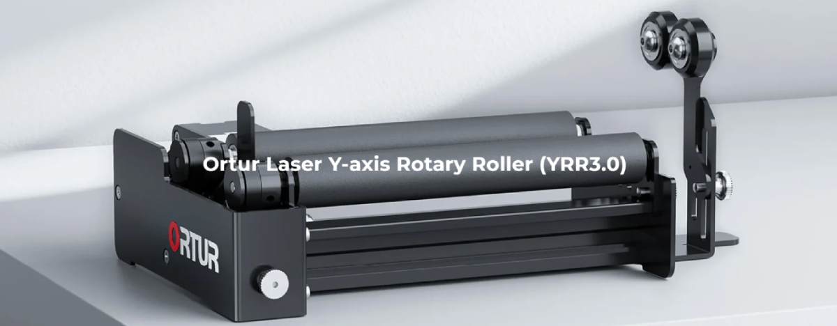 Rodillo giratorio Ortur YRR 3.0, foto en funcionamiento