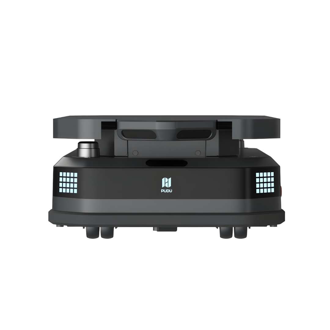 Robot autónomo PUDU T600 Underride con chasis de bajo perfil de 255 mm y marca PUDU, vista frontal del producto