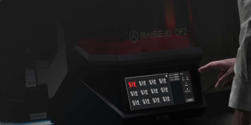 Control táctil Magic Layout Impresora 3D Raise3D DF2+ Paquete completo
