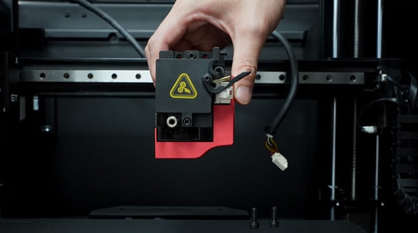 Impresora 3D Raise3D E2CF reemplazo de cabezales de impresión