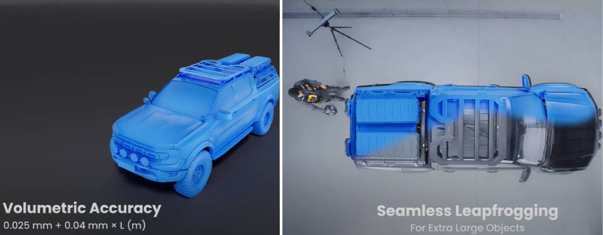 Alta precisión de escaneo con Revopoint Trackit Optical Tracking