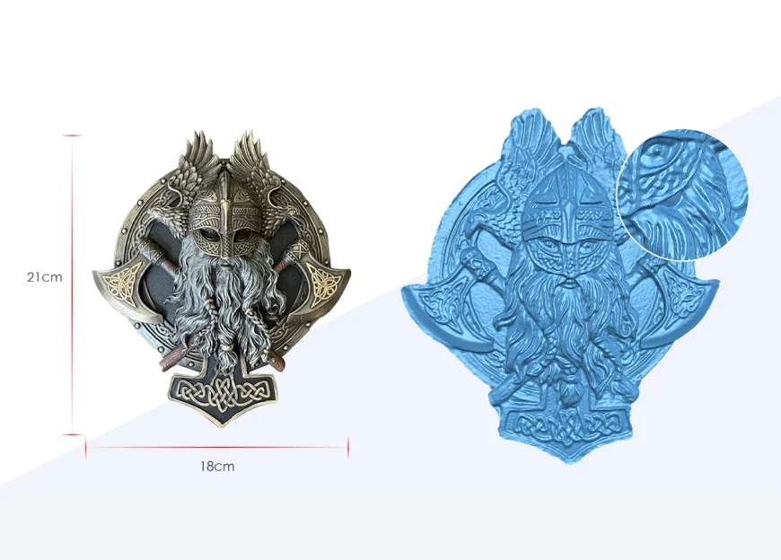 Nube de puntos de alta densidad generada por el EinStar con resolución desde 0,1 mm y 980 000 puntos por segundo