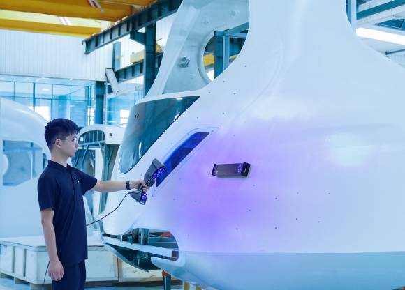 Escaneo de objetos grandes con tecnología de fotogrametría integrada del FreeScan Trio