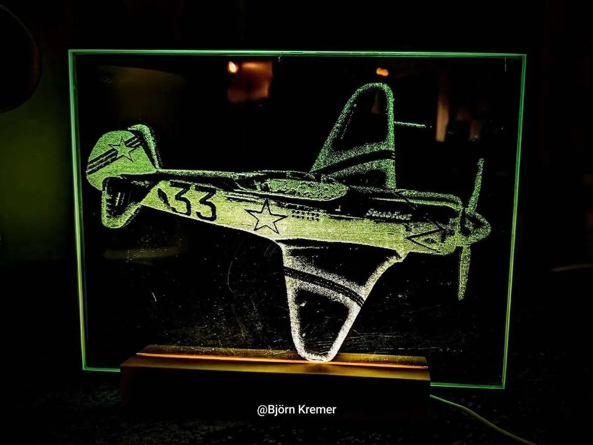 Grabado láser Snapmaker Artisan 3 en 1 - vidrio