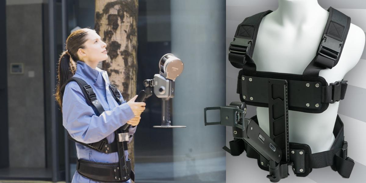 XGRIDS L2 pro series Backpack: soporte para escáner 3D en el cuerpo humano