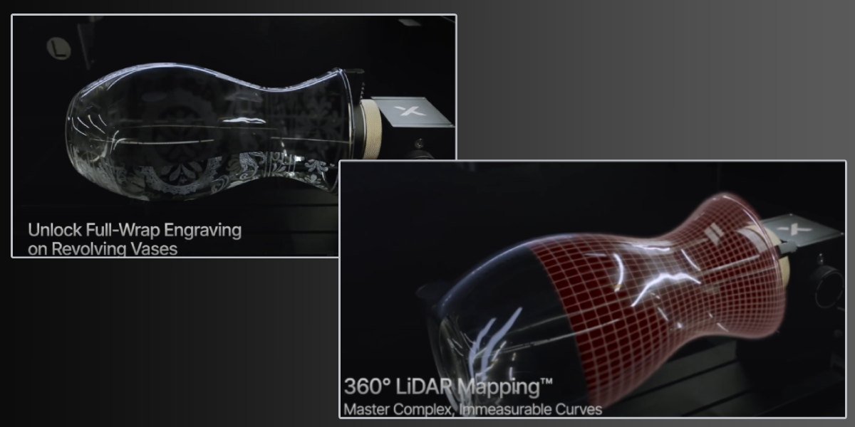 xTool RA3: posicionamiento preciso en superficies de cualquier complejidad