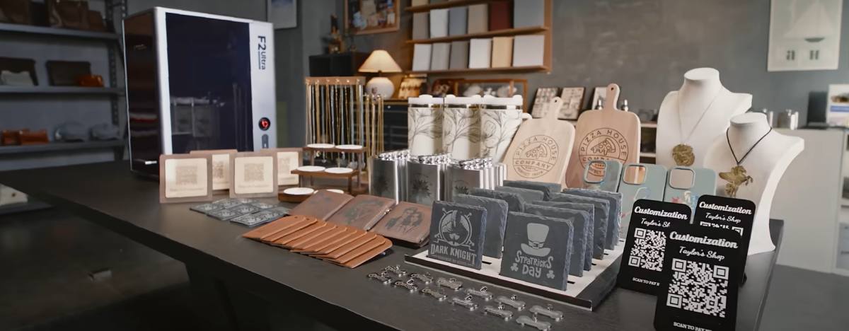 xTool F2 Ultra Dual-Laser Deluxe Bundle: grabado en diferentes materiales y formas