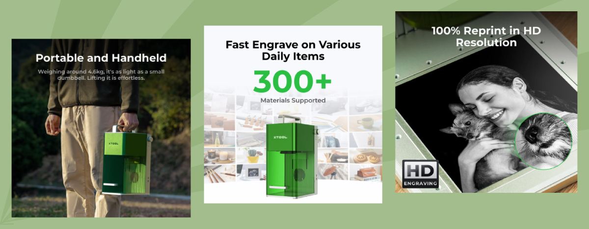 Grabadora láser portátil para negocios y creatividad