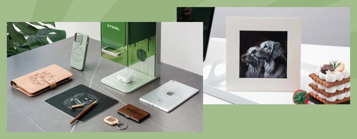 xTool F1 Deluxe Bundle – grabado en diferentes materiales