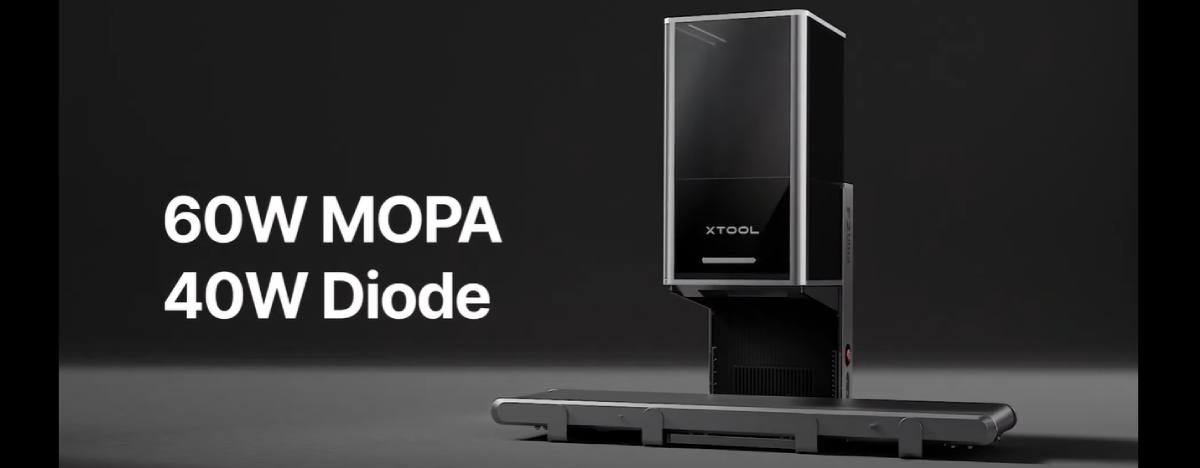 Grabador con 2 módulos láser para diferentes materiales