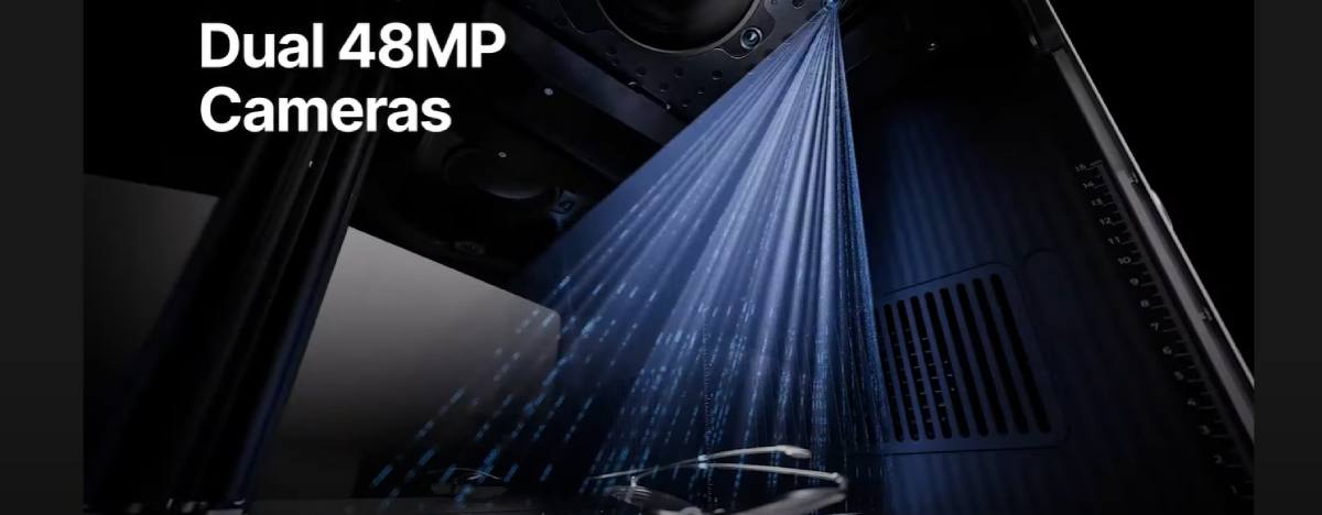 2 cámaras para posicionamiento preciso