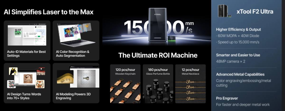 xTool F2 Ultra grabadora-cortadora para diversos materiales