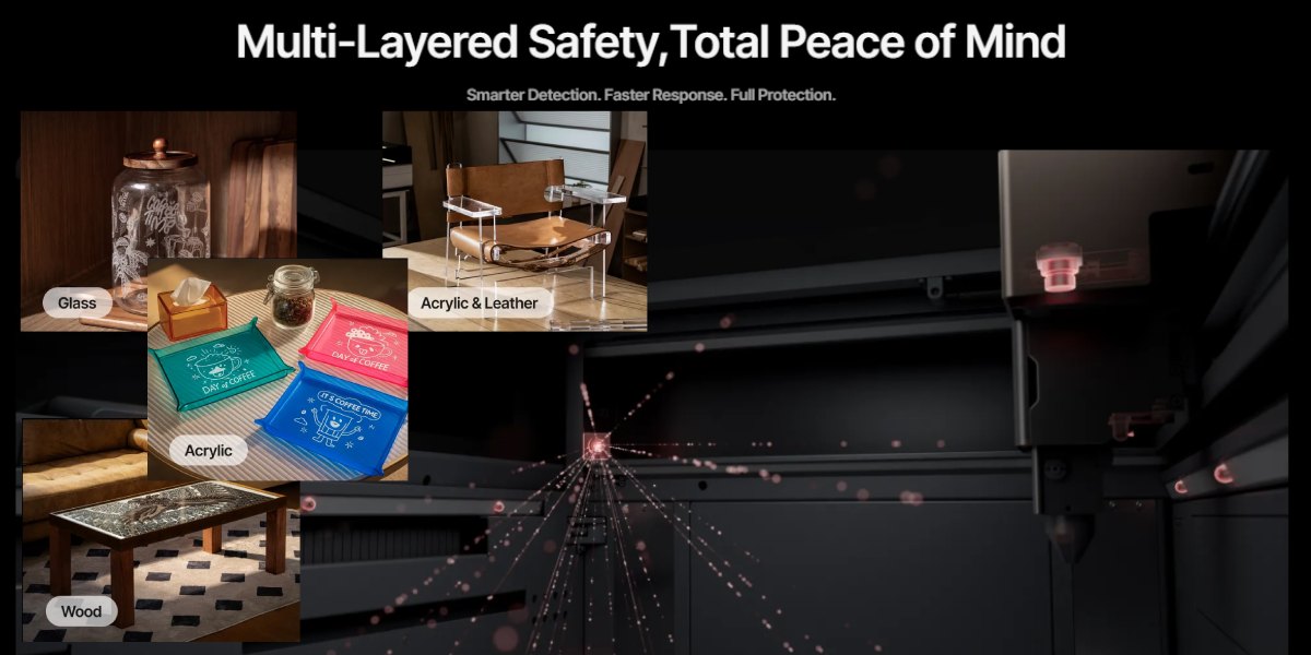 Áreas de uso de la cortadora-grabadora láser con accesorios xTool P3