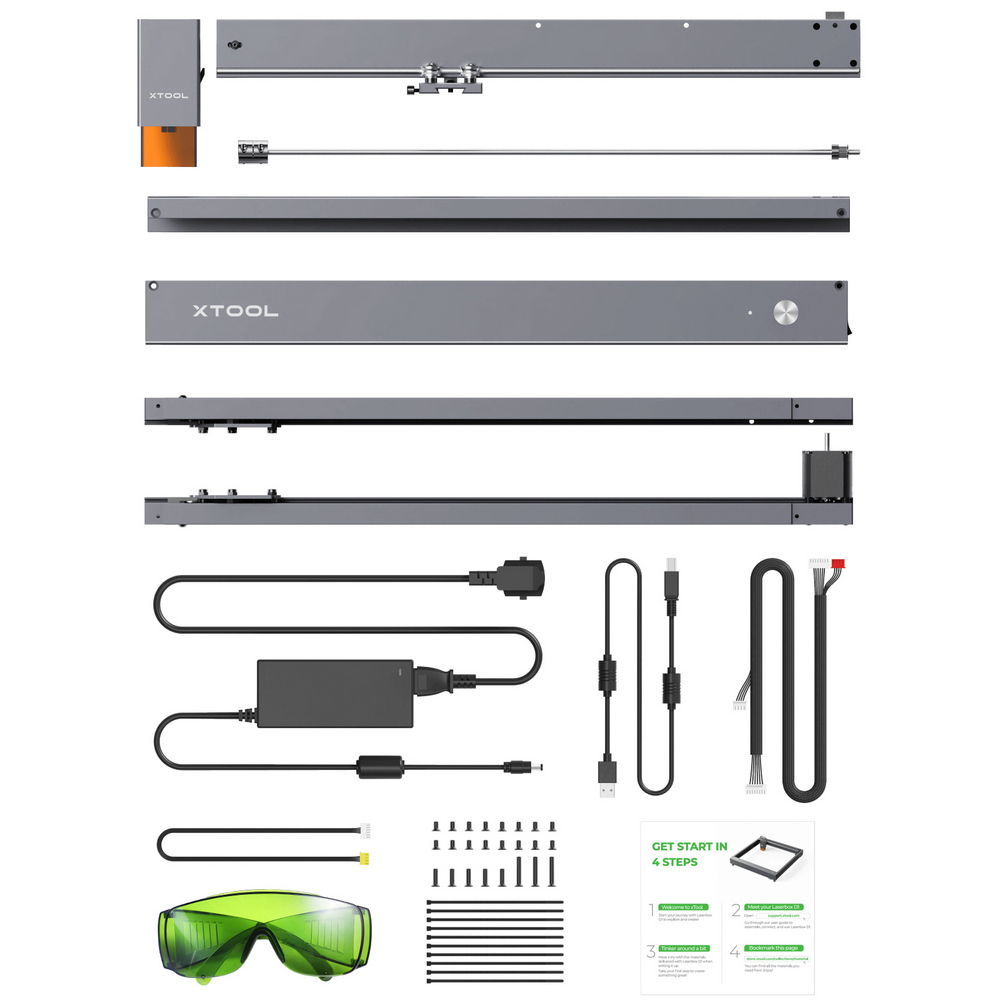 Contenido del paquete xTool D1 10W
