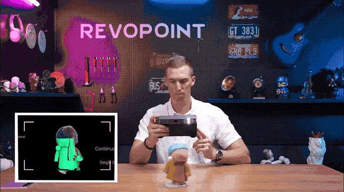 Potente software integrado del escáner Revopoint Miraco