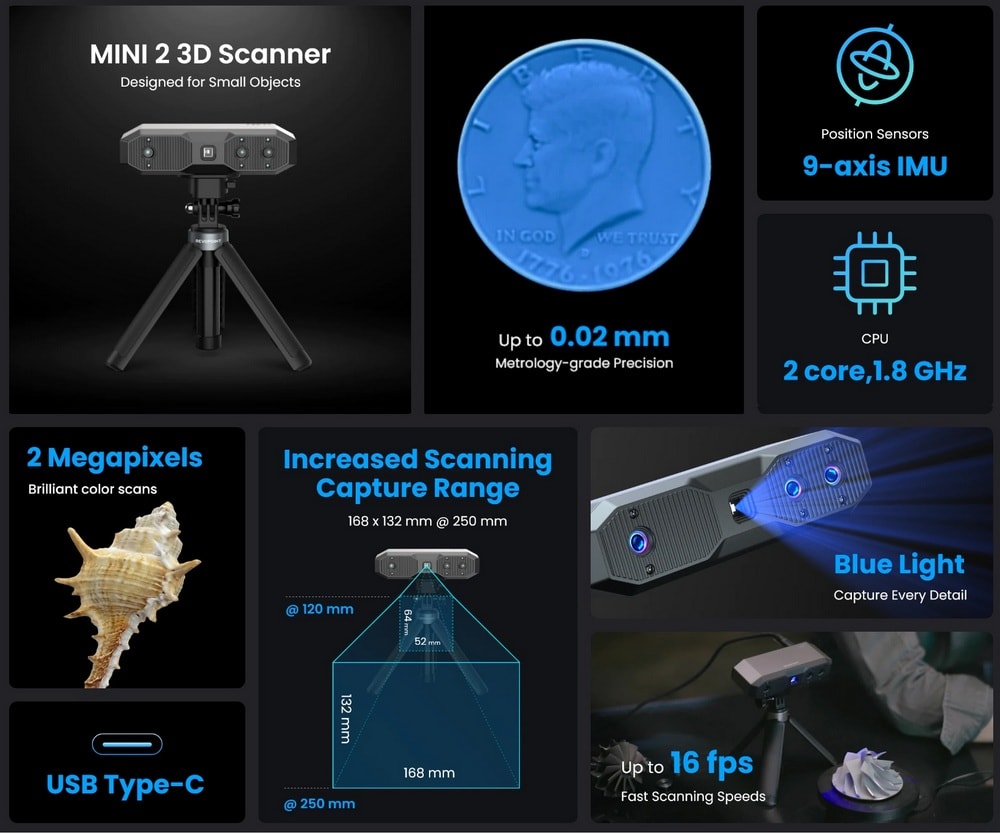 Comprar Escáner 3D Revopoint Mini 2 en España