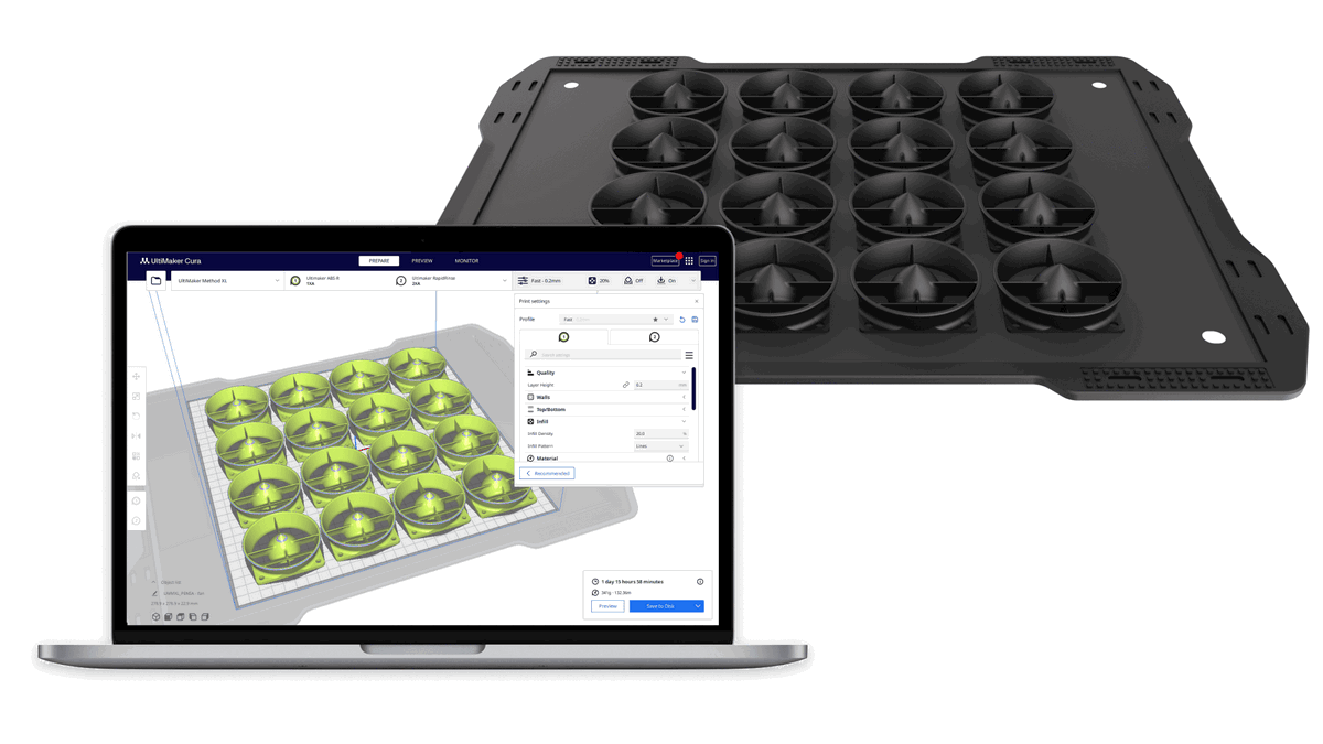 UltiMaker Cura para Method XL