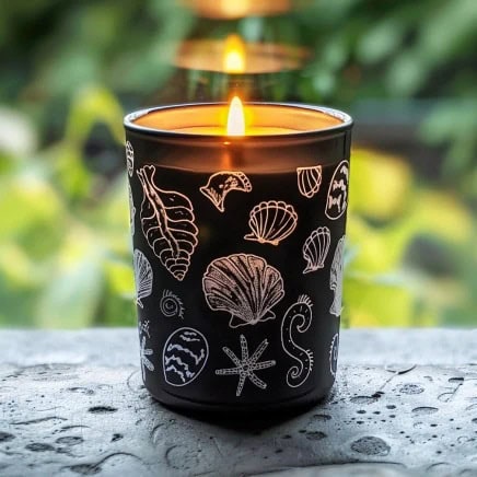 Vidrio recubierto - grabado láser rotatorio