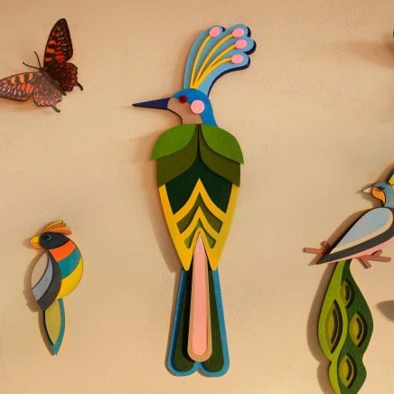 Fieltro y madera - corte profundo, corte láser