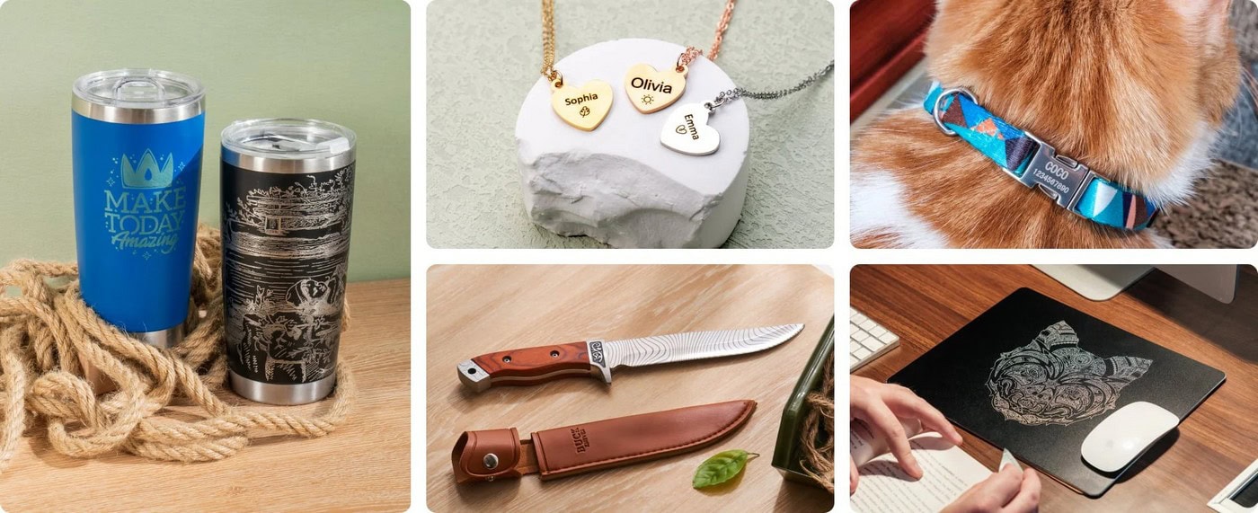 Grabado láser en metal con recubrimiento