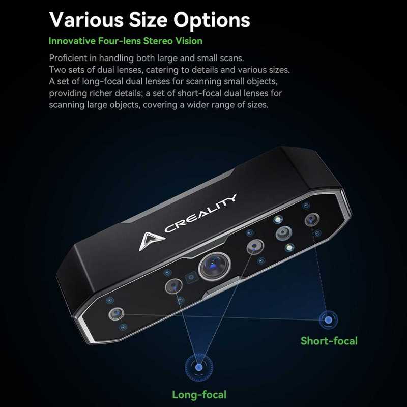 Escáner 3D bifocal económico Creality CR-Scan Otter