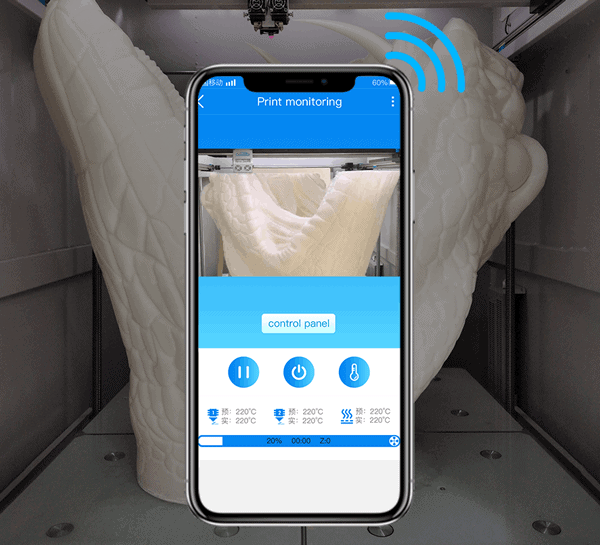 Impresora 3D industrial rápida - control por cámara de video