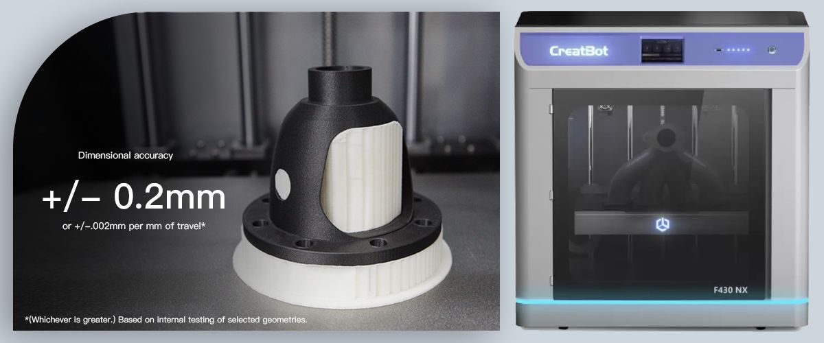 Impresión 3D rápida y precisa con CreatBot F430 NX