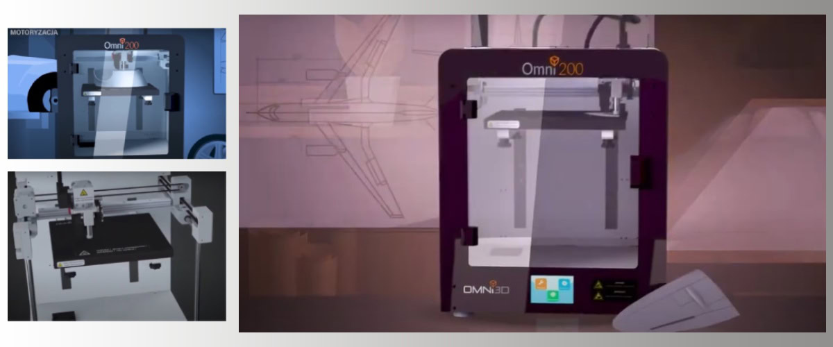 Características de la impresora 3D Omni200 CF