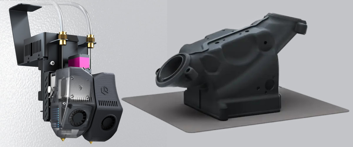 Impresión 3D industrial: doble extrusor