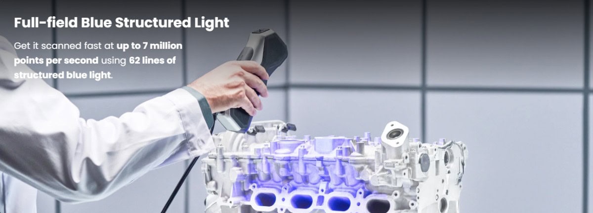 Revopoint MetroX 3D en funcionamiento, foto