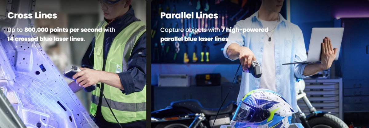 Escáner 3D de mano para interiores