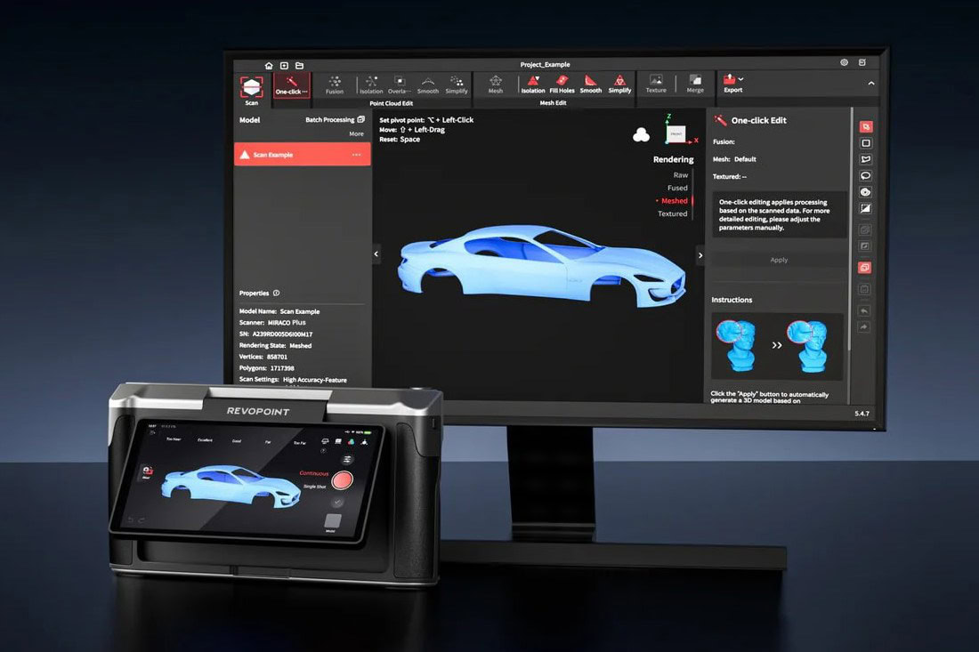 Potente software integrado - procesa datos a bordo