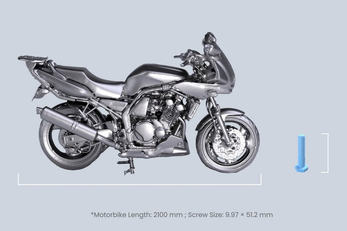 Escáner 3D fotogramétrico para objetos grandes y pequeños