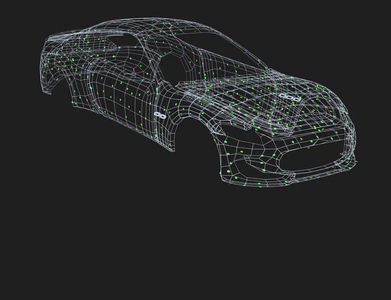 Cálculo y fijación de la nube de puntos
