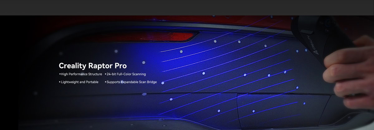 Comprar Creality CR-Scan Raptor Pro para escanear objetos grandes